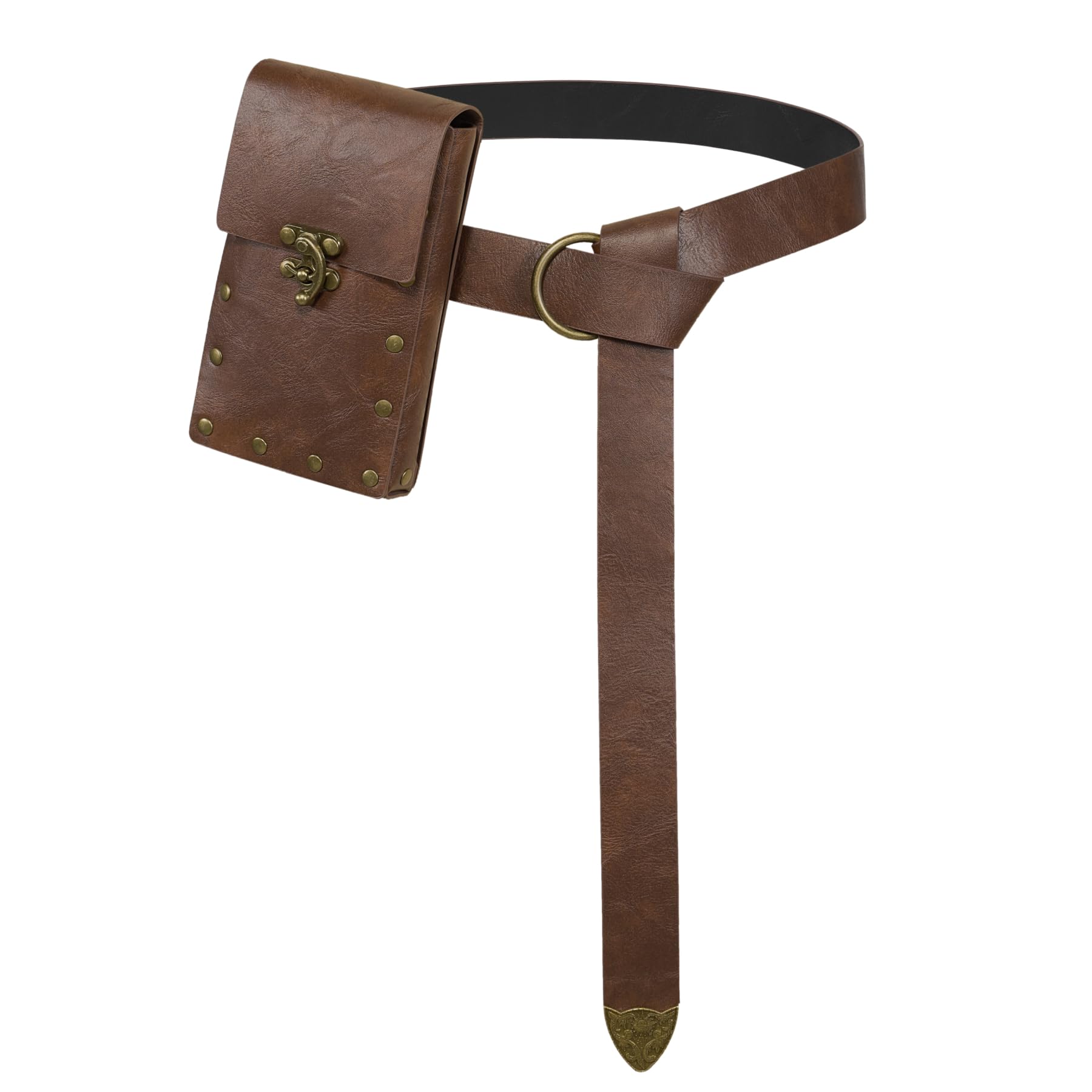 Costumes - Bolsa de Cintura Medieval de Cuero