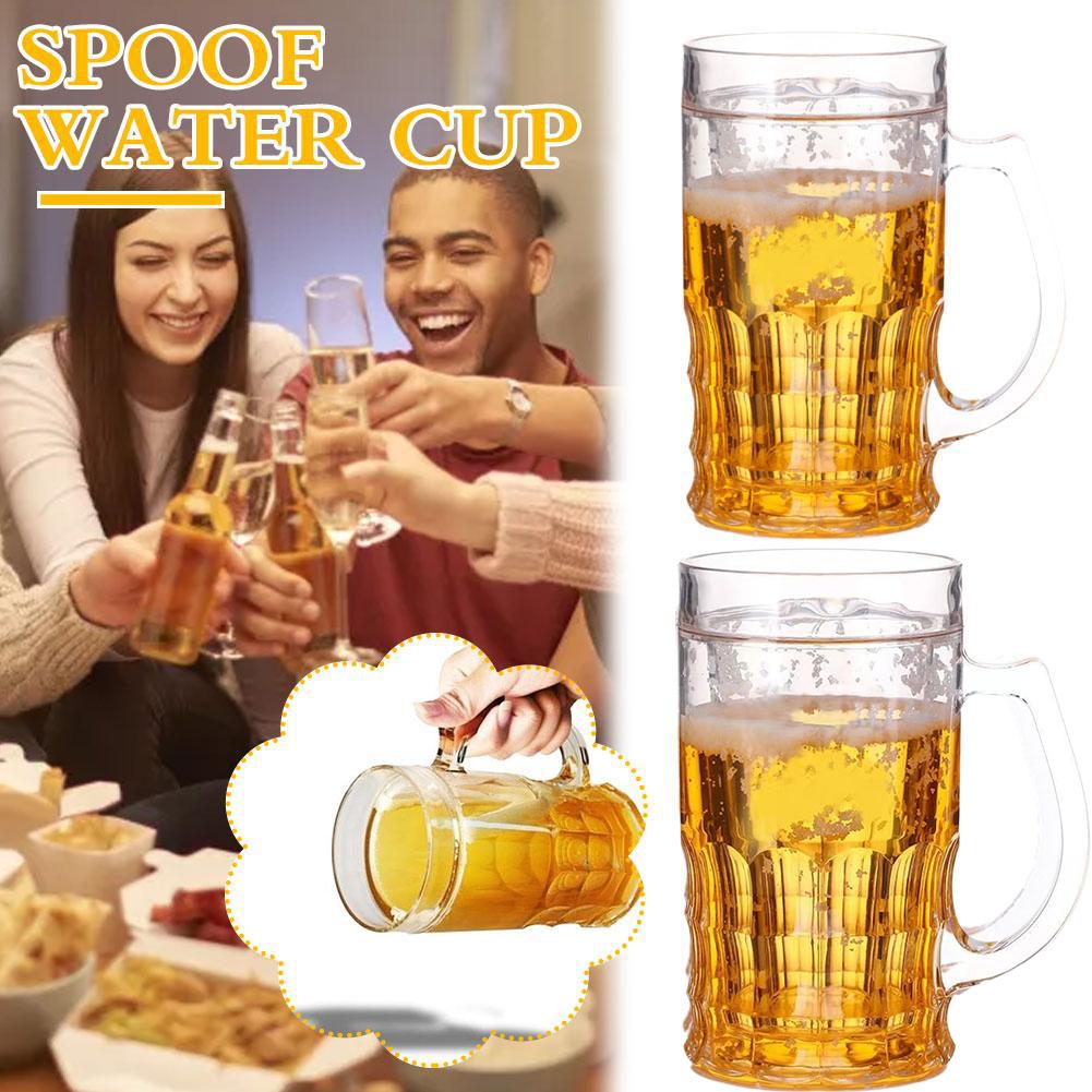 Prank Toys - Taza de cerveza falsa divertida, taza