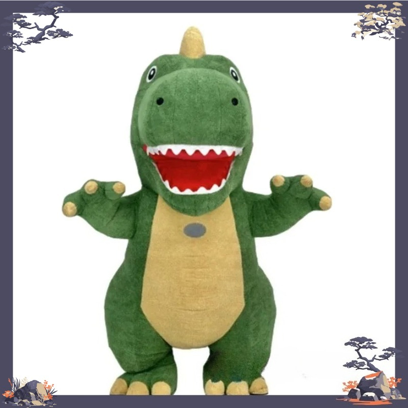 Inflatable Dinosaur Costume Adult - Disfraz de Mascota de Dinosaurio Verde