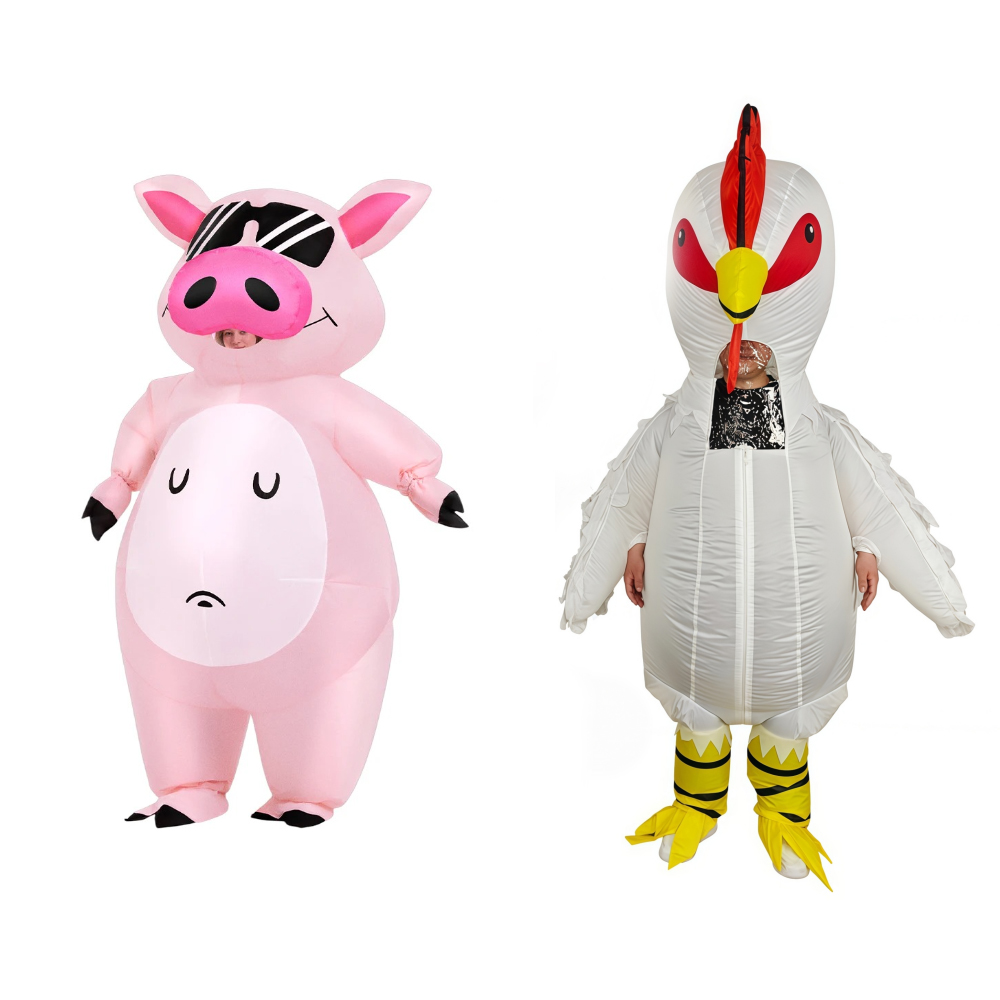 Disfraz Inflable de Cerdito de - Costumes reseña y precio