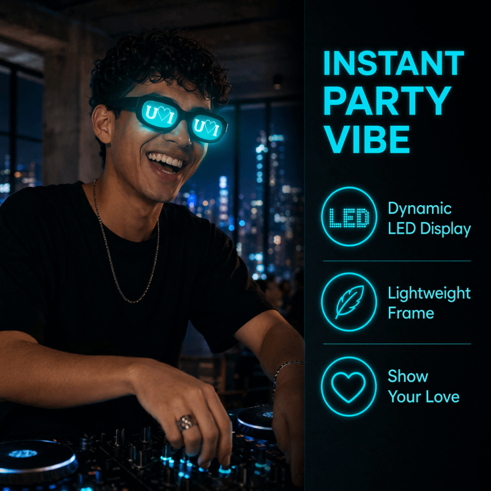 Gafas LED de Efecto Especial,  - Glow In The Dark Party Glasses reseña y precio
