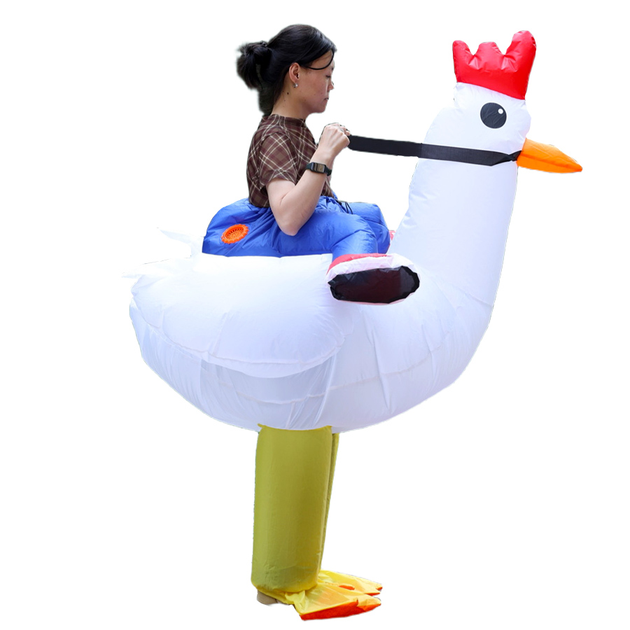 Disfraz inflable de pollo o pa - Costumes reseña y precio