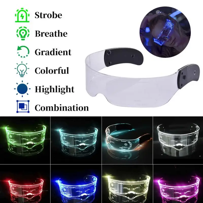 Gafas LED Luminosas de Siete C - Glow In The Dark Party Glasses reseña y precio