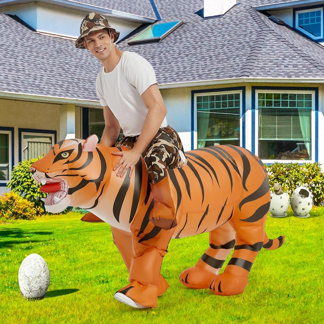 Disfraz de tigre inflable para - Costumes reseña y precio