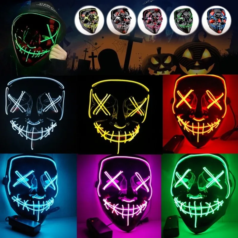 Suministros para fiestas de Ha - Led Purge Mask Halloween reseña y precio